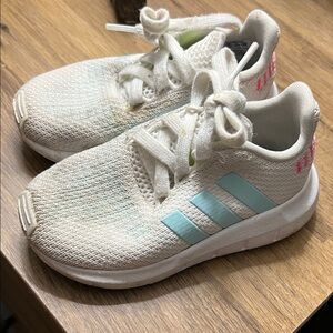 Adidas Kids' Sneakers in Cream and Blue